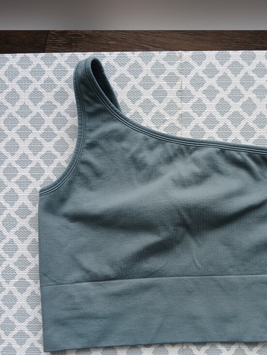 Athleta Tops - Athleta Aurora Seamless One-Shoulder Crop Top Size Small Athleisure Comfort Yoga